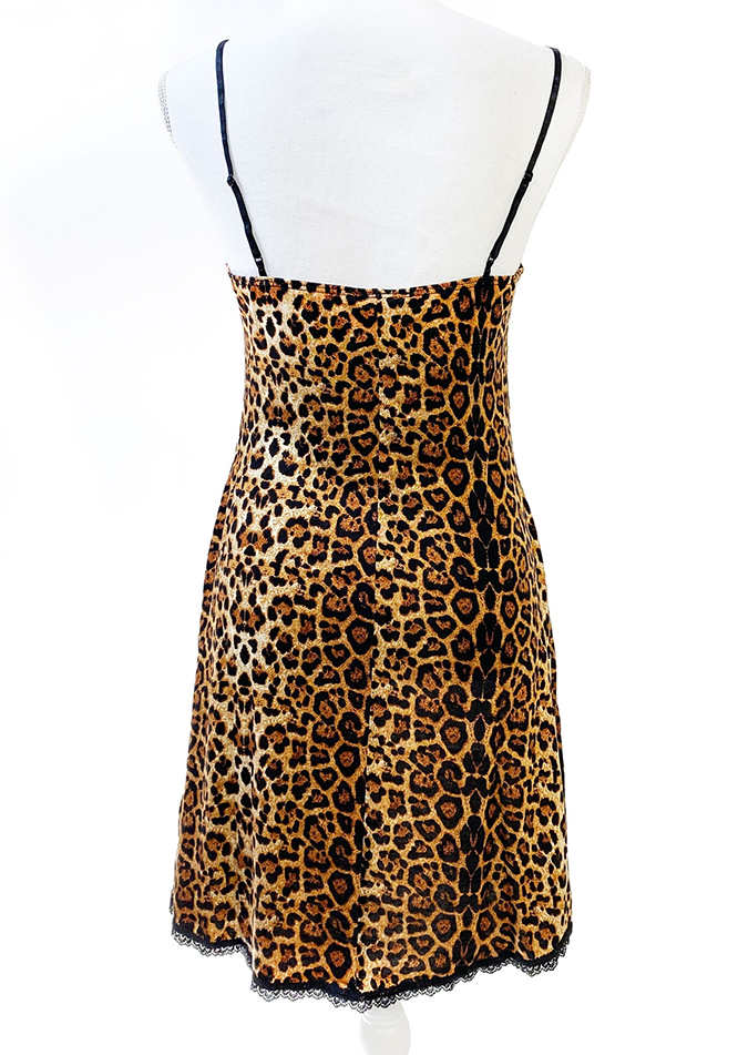 Leopard Print Slip Dress by Sourpuss 