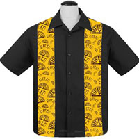 Sun Records- Sun Logo Mini Panel Bowling Shirt by Steady Clothing 