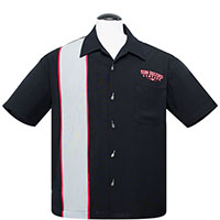 Sun Records- Rockabilly Piped Panel Bowling Shirt by Steady Clothing 