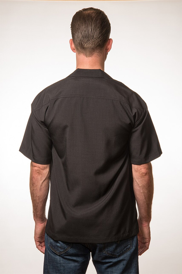 3 Star Retro Panel Shirt by Last Call - Steady Clothing - Black