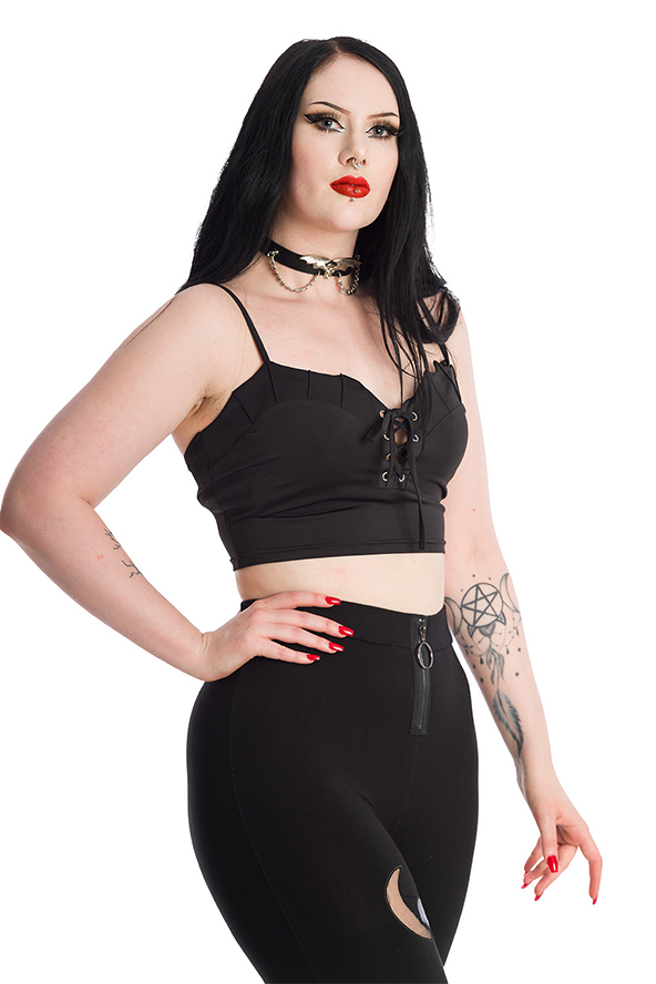 Bat Wing Crop Top by Banned Apparel