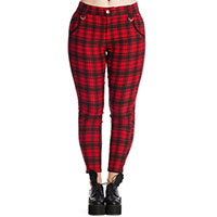 Blackwell Red Plaid Trousers by Banned Apparel