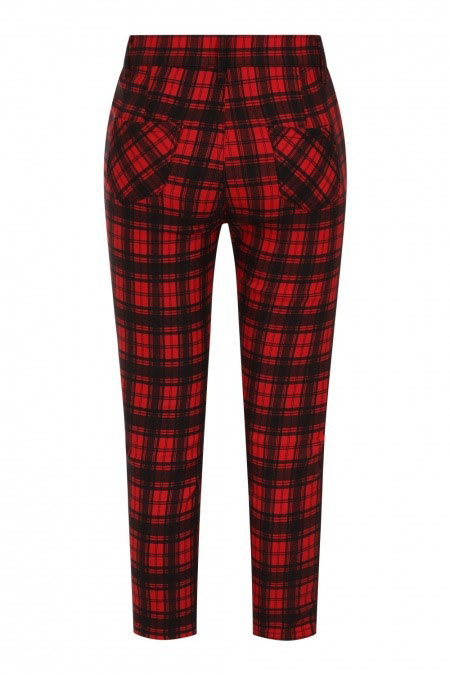 Blackwell Red Plaid Trousers by Banned Apparel