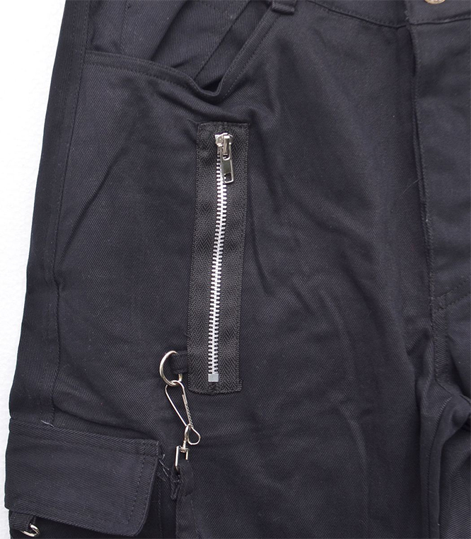 Black Unisex Zip Bondage Pants by Banned Apparel 