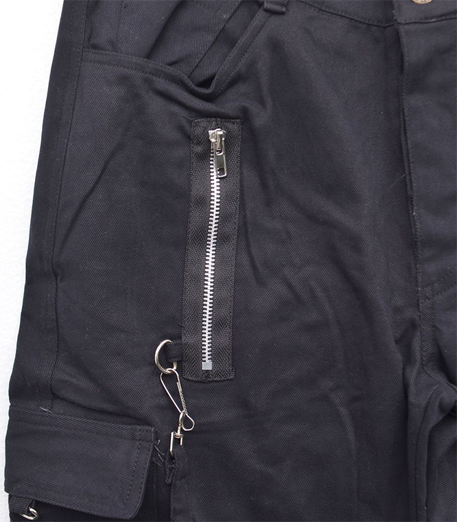 Black Unisex Zip Bondage Pants by Banned Apparel