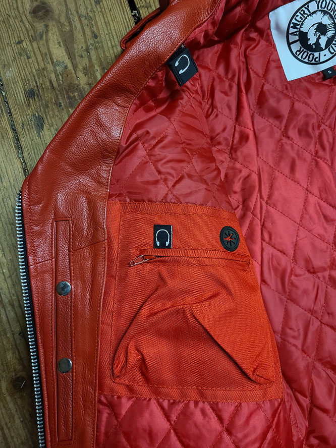 AYP Premium Girls Motorcycle Jacket- RED leather (Sale price!)