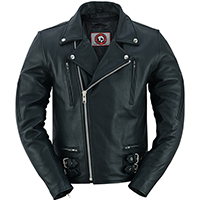 UK82 ARMORED Biker Jacket by Angry Young And Poor- Premium Black Leather (Sale price- Size L Only)