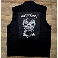 Black Denim Vest (Size M) With Sewn On Back Patch- MOTORHEAD