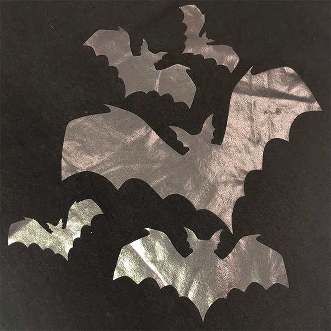 Bats Ruffle Dress in Black by Kreepsville 666  - SALE