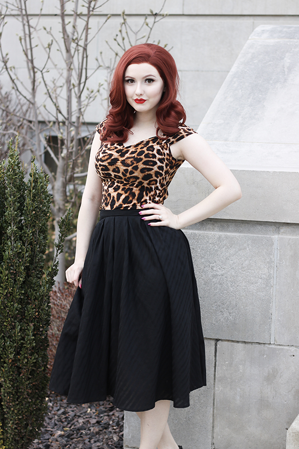 Isabel Top by Retrolicious - in Leopard - sz S only