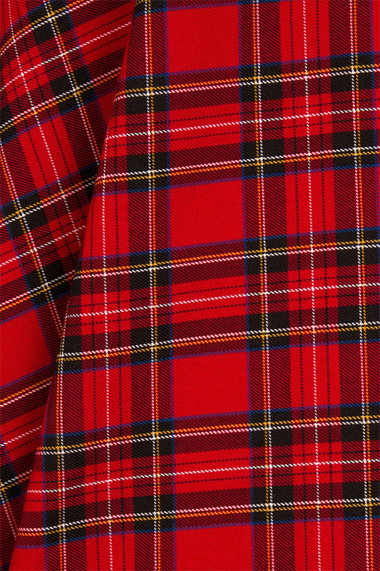 Plus Size Irvine 50's Red Tartan Skirt by Hell Bunny 