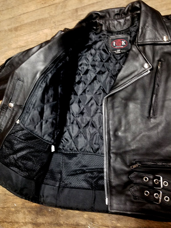 British Style Black Leather Jacket