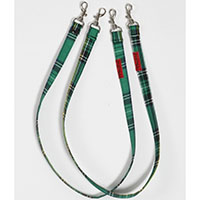 Cotton Bondage Straps by Tripp NYC - Green Plaid