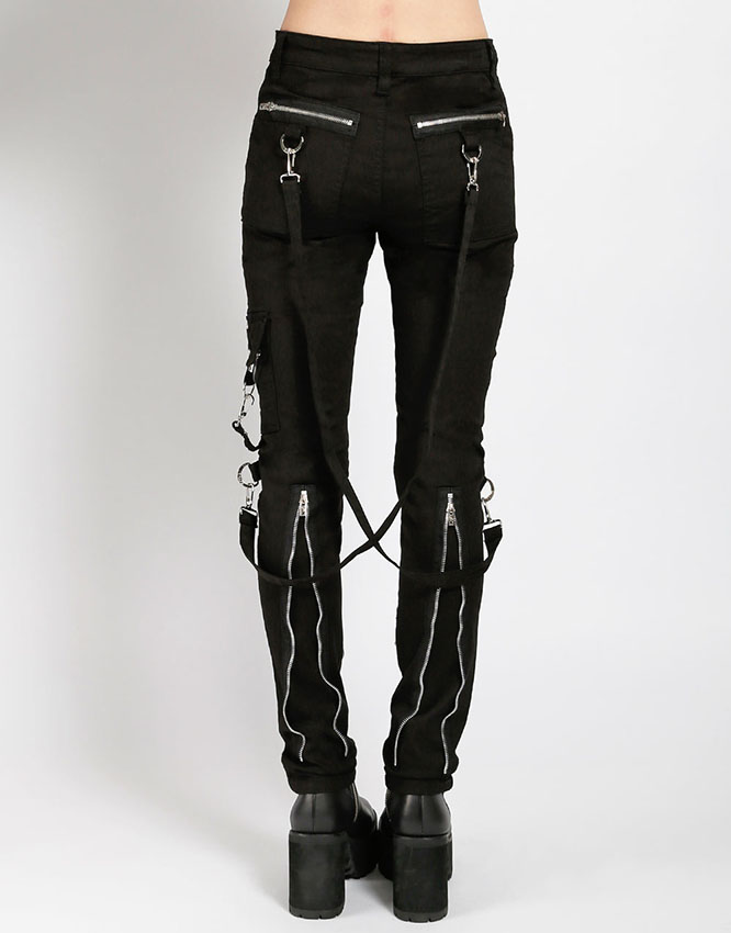 Classic Unisex Bondage Pants w Straps by Tripp NYC - black