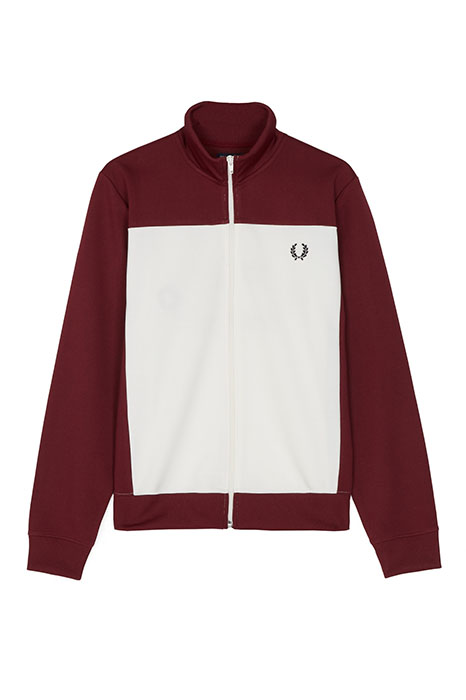 fred perry track jacket red