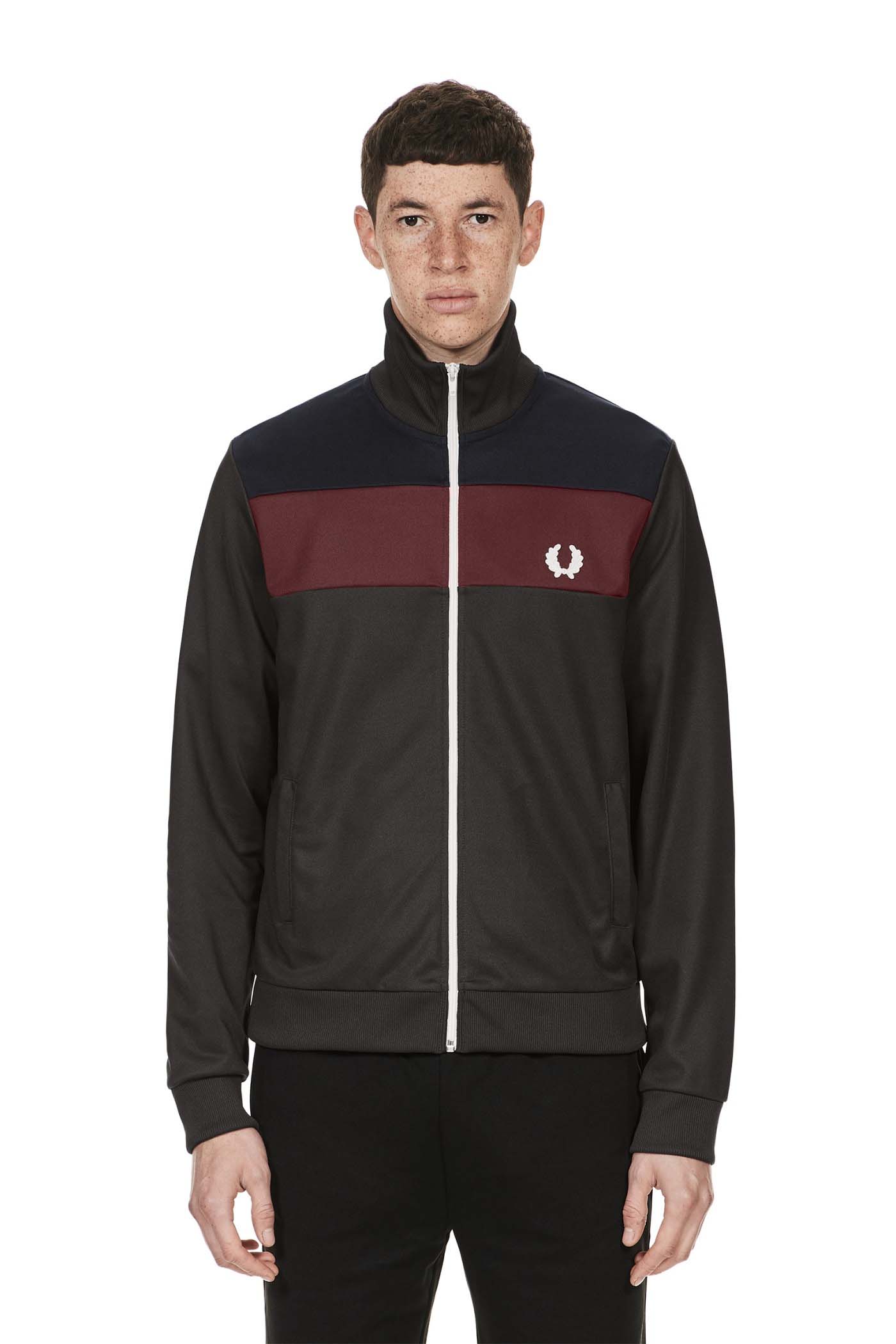 fred perry color block track jacket