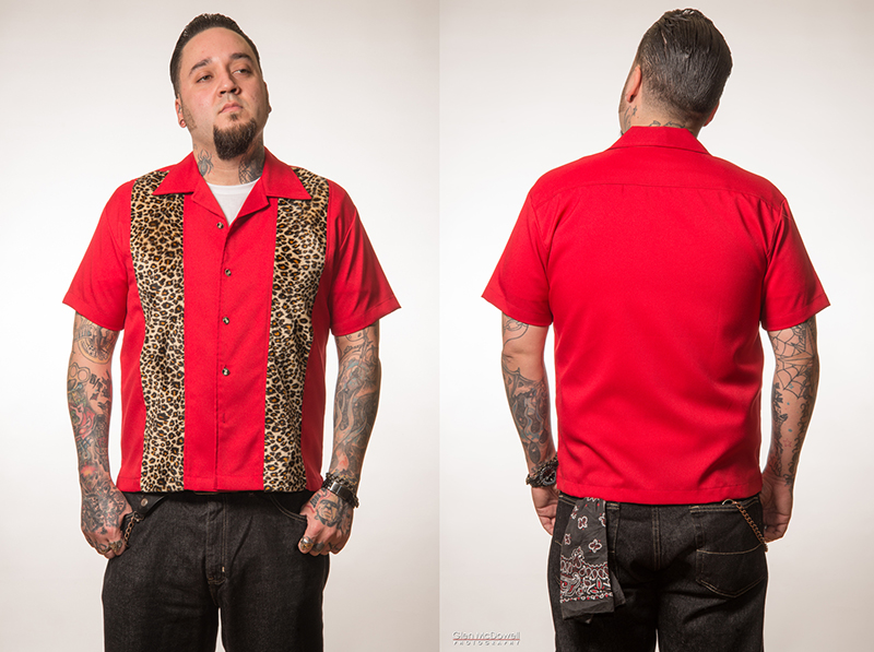 Red Leopard Panel Shirt by Last Call - Steady Clothing