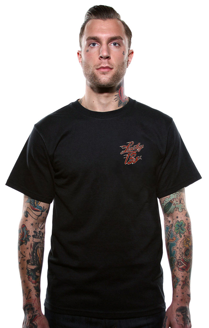 Speed Devil on a black shirt by Lucky 13 Clothing