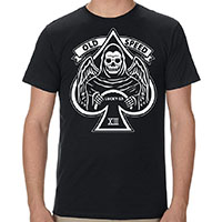 Speed Reaper Slim Fit on a black shirt by Lucky 13 Clothing