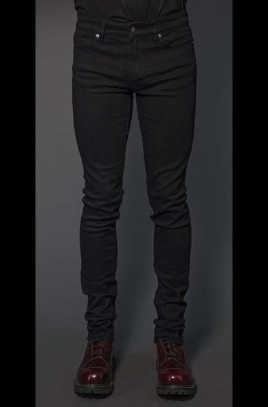 Classic Pegged Guys Stretch Jeans in BLACK by Lip Service sz 36 only