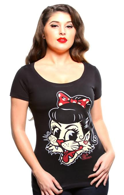 Miss Alley Girls Scoop Neck shirt by Lucky 13 - Sale sz S only