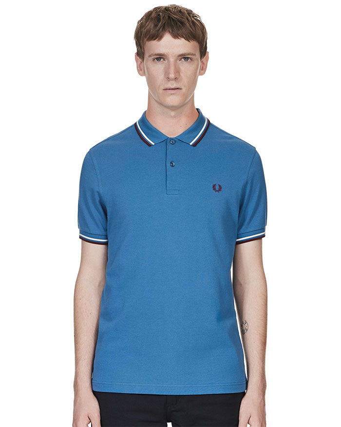 Fred Perry Polo Shirt- School Blue