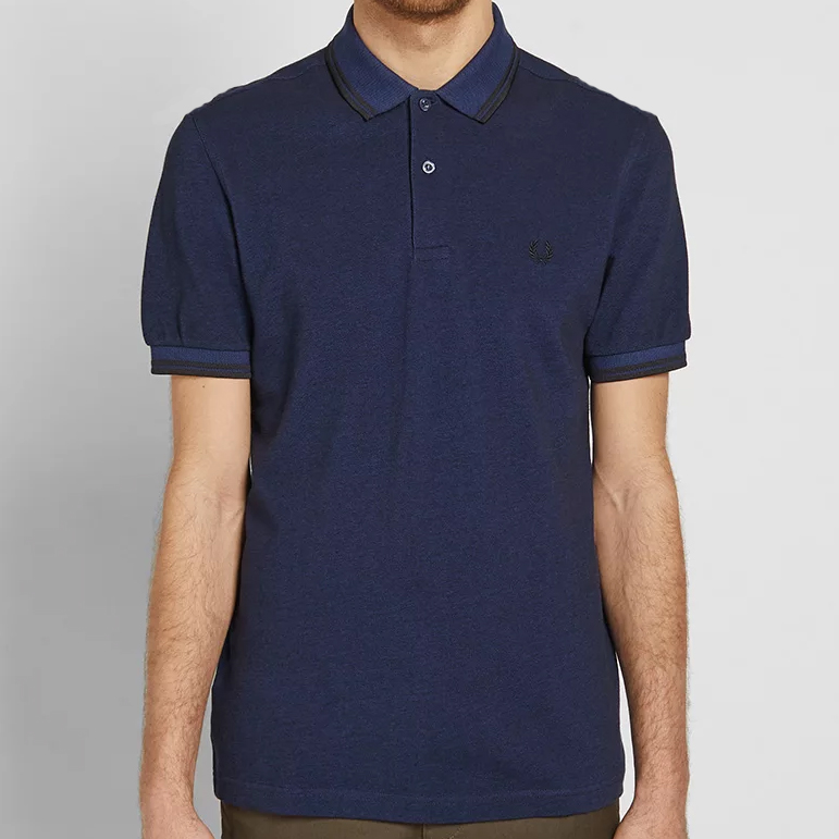 black fred perry oxford shirt