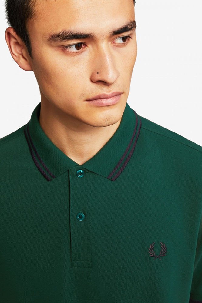 Fred Perry Polo Shirt- Ivy / Navy (Sale price!)