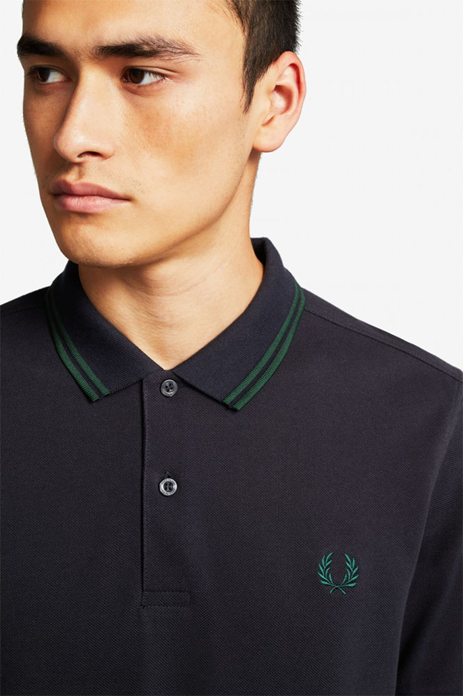 Fred Perry Polo Shirt- Navy / Ivy (Sale price!)