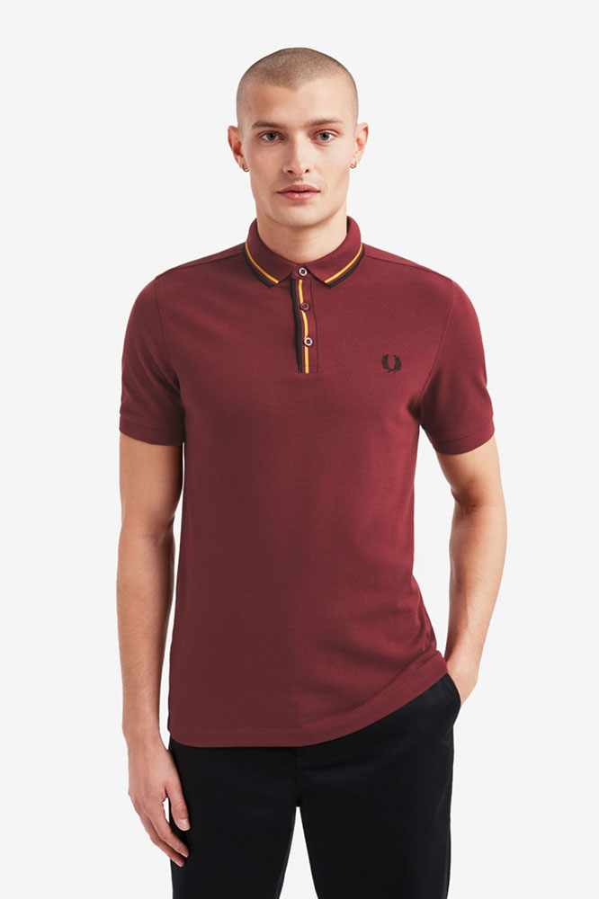 fred perry tipped polo shirt
