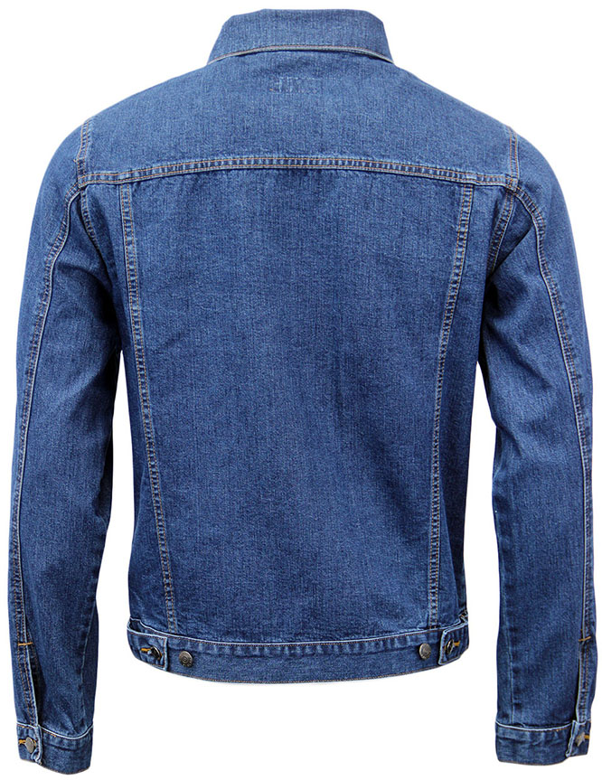 Mod Cut Blue Stonewash Marquee Denim Jacket by Madcap England - SALE 2X only