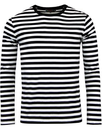 Retrorocket Mod Long Sleeve Shirt by Madcap England - in black & white ...