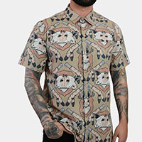 Oddities Jackalope Button Up Shirt by Western Evil 