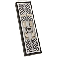 Braces by Relco London- BLACK/WHITE CHECKERED