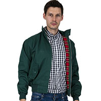 Harrington Jacket by Relco London- BOTTLE GREEN