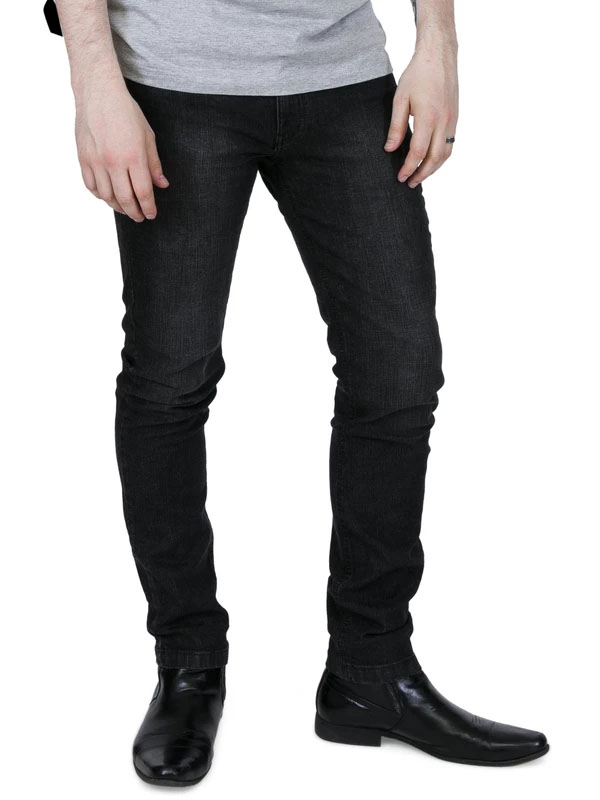 Skinny & Stretch Jeans by Relco London- Sandblast Black