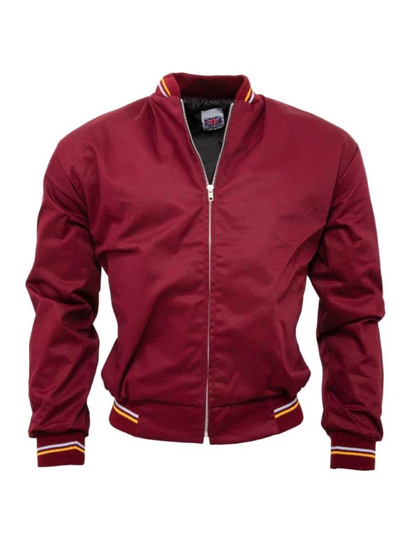 Monkey Jacket by Relco London- BURGUNDY (Made In England)