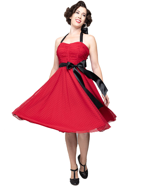 Follow Your Heart Strapless 50's Dress By Steady Clothing - in Red - SALE - sz S only