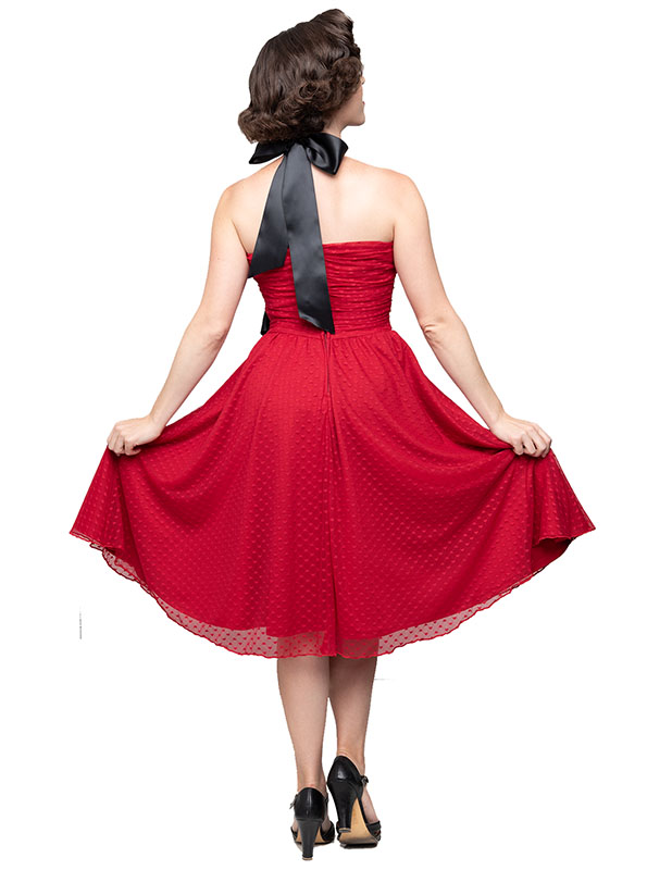 Follow Your Heart Strapless 50's Dress By Steady Clothing - in Red - SALE - sz S only