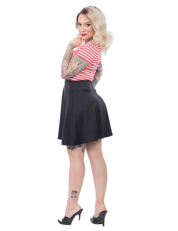Striped All Angles Dress By Steady Clothing - in Red/White - SALE