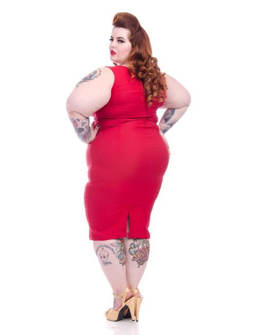 Diva Wiggle Dress By Steady Clothing - Red - SALE - Plus Size Only