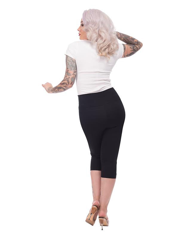 Audrey Capri by Steady - in solid black  - SALE