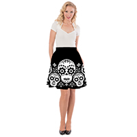 Dia De Los Muertos Skirt By Steady Clothing - SALE sz S only