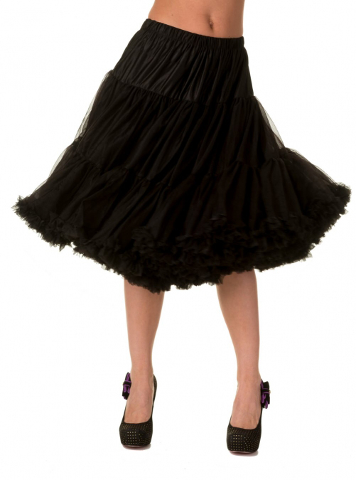 Black 26" Petticoat by Banned Apparel - SALE sz M/L only
