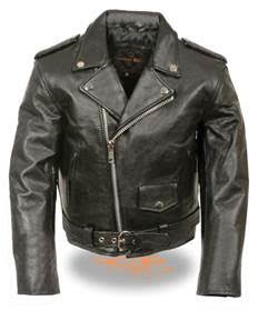 Kids Motorcycle Jacket by Milwaukee Leather- Black