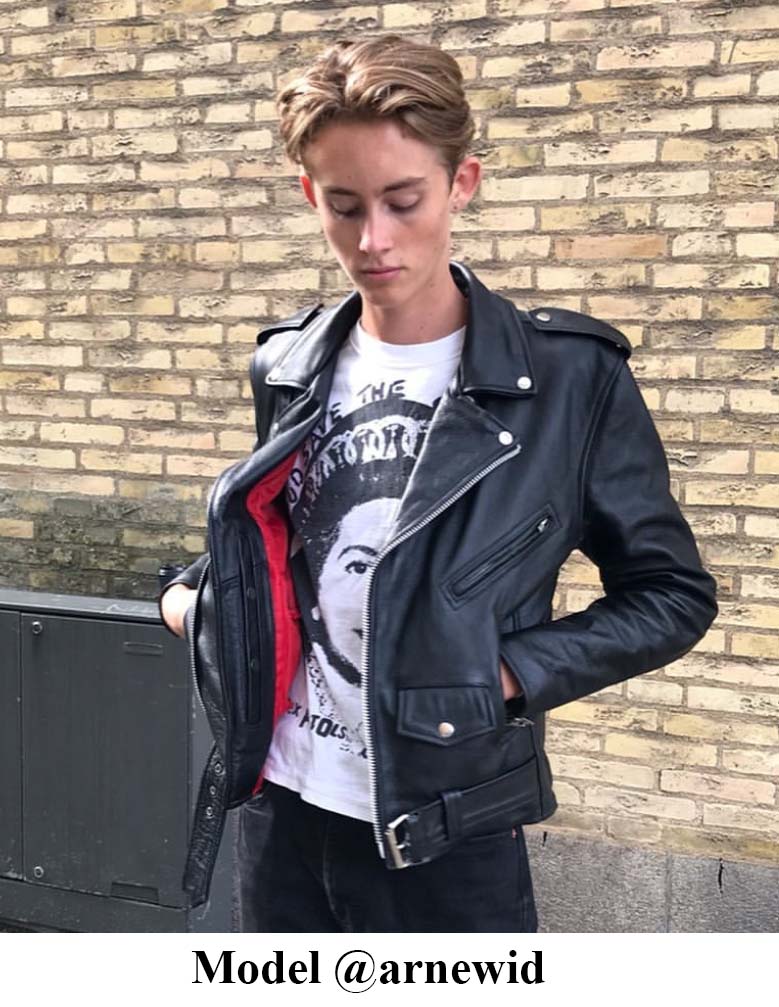 Bela Biker Jacket by Angry Young And Poor- Premium Black 
