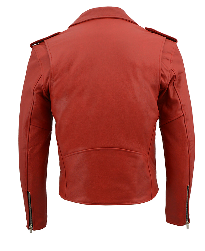 AYP Premium Motorcycle Jacket- RED leather (Sale price!)
