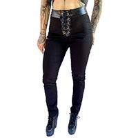 High Waisted Rebel Tie Pant by Switchblade Stiletto - Black