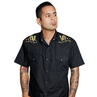 Sun Records- Rooster Crow Western Shirt by Steady Clothing - SALE - sz M only