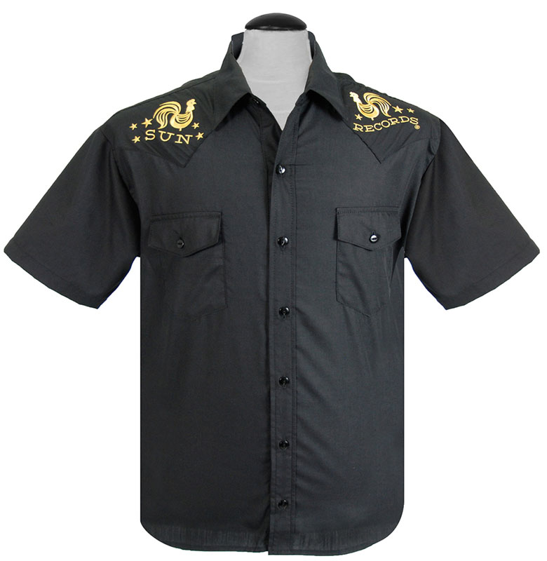 Sun Records- Rooster Crow Western Shirt by Steady Clothing - SALE - sz M only
